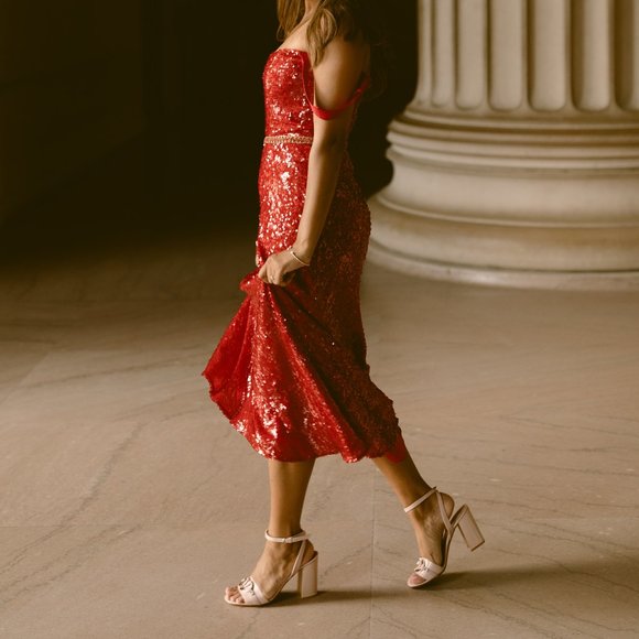 Markarian Moda Operandi Exclusive Sequined Midi Dress - Picture 2 of 14